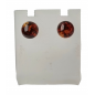 Boucles Ambre cognac boules 5mm argent 925