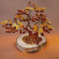 Arbre du bonheur Ambre multicolore "Bonsaï" GM
