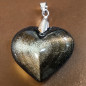 Pendentif Obsidienne dorée Cœur