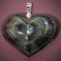 Pendentif Obsidienne Œil céleste Cœur