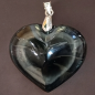 Pendentif Obsidienne Œil céleste Cœur