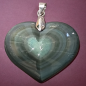 Pendentif Obsidienne Œil céleste Cœur