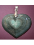 Pendentif Obsidienne Œil céleste Cœur