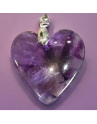 Pendentif Améthyste Cœur