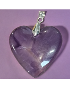 Pendentif Améthyste Cœur