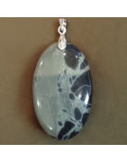 Pendentif Obsidienne spider ovale