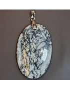 Pendentif Pinolite ovale