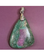 Pendentif Rubis Zoïsite goutte