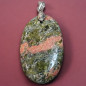 Pendentif Unakite ovale