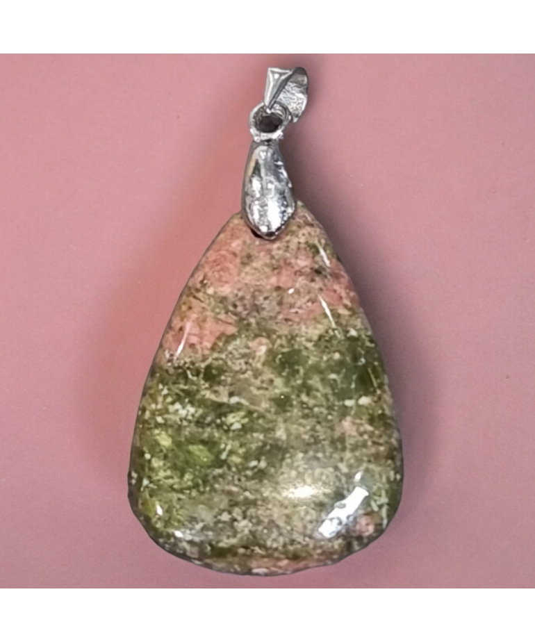 Pendentif Unakite goutte