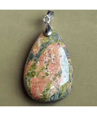 Pendentif Unakite goutte