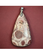 Pendentif Jaspe œil d'oiseau goutte