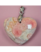 Pendentif Rhodochrosite Cœur