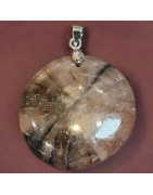 Pendentif Chiastolite rond