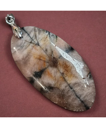 Pendentif Chiastolite ovale