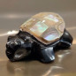 Pendentif Tortue Obsidienne & Nacre pm