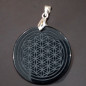 Pendentif Onyx Fleur de vie