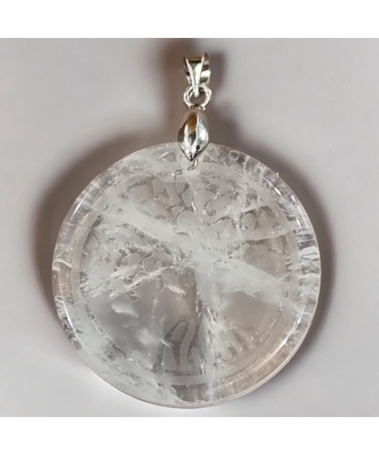 Pendentif Cristal de roche Arbre de vie