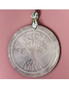 Pendentif Quartz rose Arbre de vie