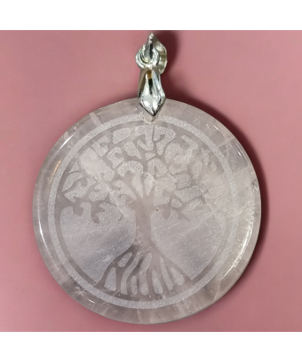 Pendentif Quartz rose Arbre...