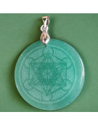 Pendentif Cristal de roche Metatron