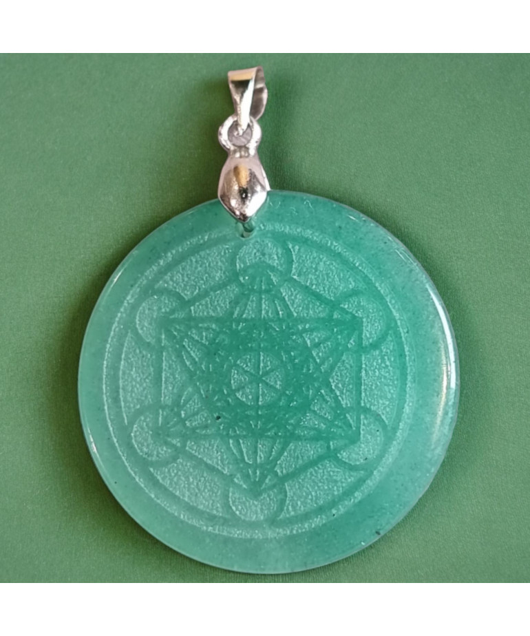 Pendentif Cristal de roche Metatron