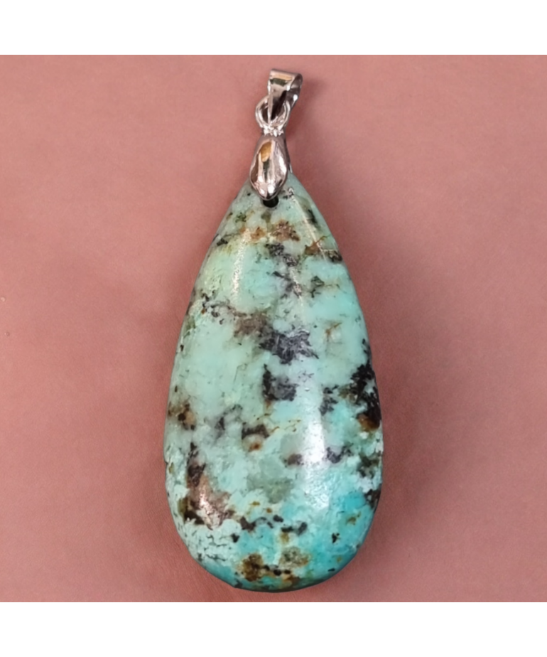 Pendentif Turquoise d'Afrique goutte