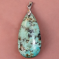 Pendentif Turquoise d'Afrique goutte