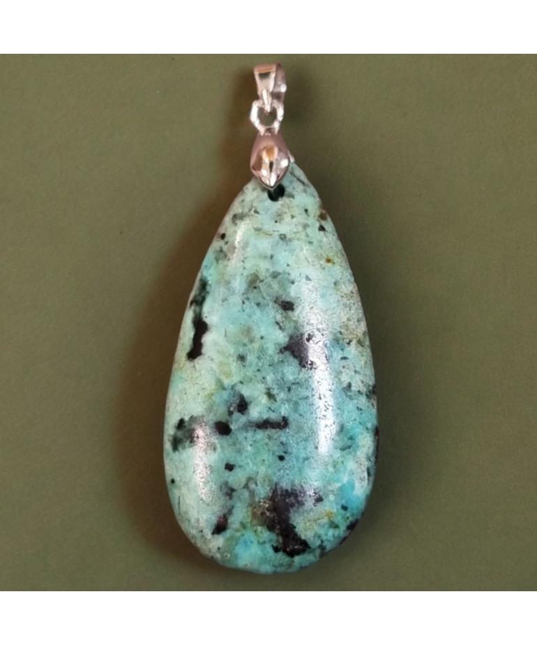 Pendentif Turquoise d'Afrique goutte