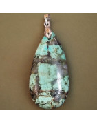 Pendentif Turquoise d'Afrique goutte