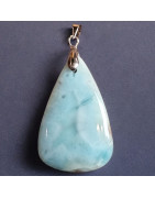 Pendentif Larimar goutte