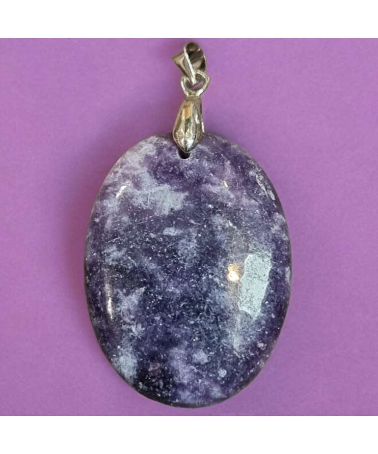 Pendentif Lépidolite ovale