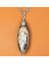Pendentif Pierre de soleil ovale sur chaîne