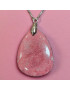 Pendentif Thulite goutte sur chaîne réglable