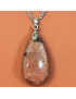 Pendentif Pierre de soleil goutte sur chaîne