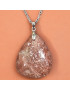 Pendentif Pierre de soleil goutte sur chaîne