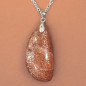 Pendentif Pierre de soleil sur chaîne