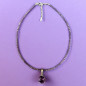 Pendentif Améthyste sur collier Améthyste facettée Argent 925