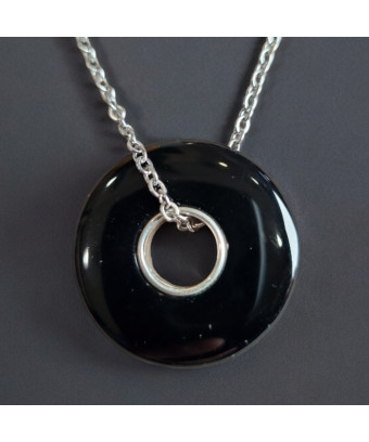 Pendentif Onyx Donut sur...