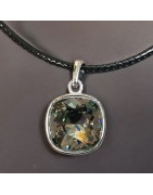 Pendentif Quartz fumé sur cordon