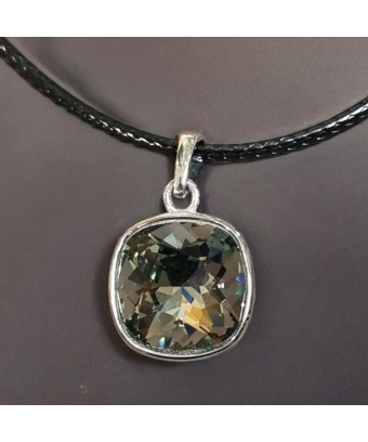 Pendentif Quartz fumé sur cordon