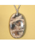 Pendentif Pierre de lune ovale sur chaîne réglable