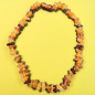 Collier Ambre baltique multicolore Baroque bébé avec fermoir sécurisé