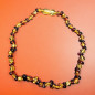 Collier Ambre baltique multicolore Baroque pm polie bébé avec fermoir sécurisé