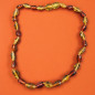 Collier Ambre baltique multicolore Olive polie bébé avec fermoir sécurisé