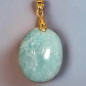 Pendentif Amazonite avec bélière dorée