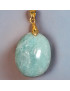 Pendentif Amazonite avec bélière dorée
