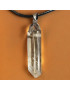 Pendentif Quartz fumé pointe sur cordon