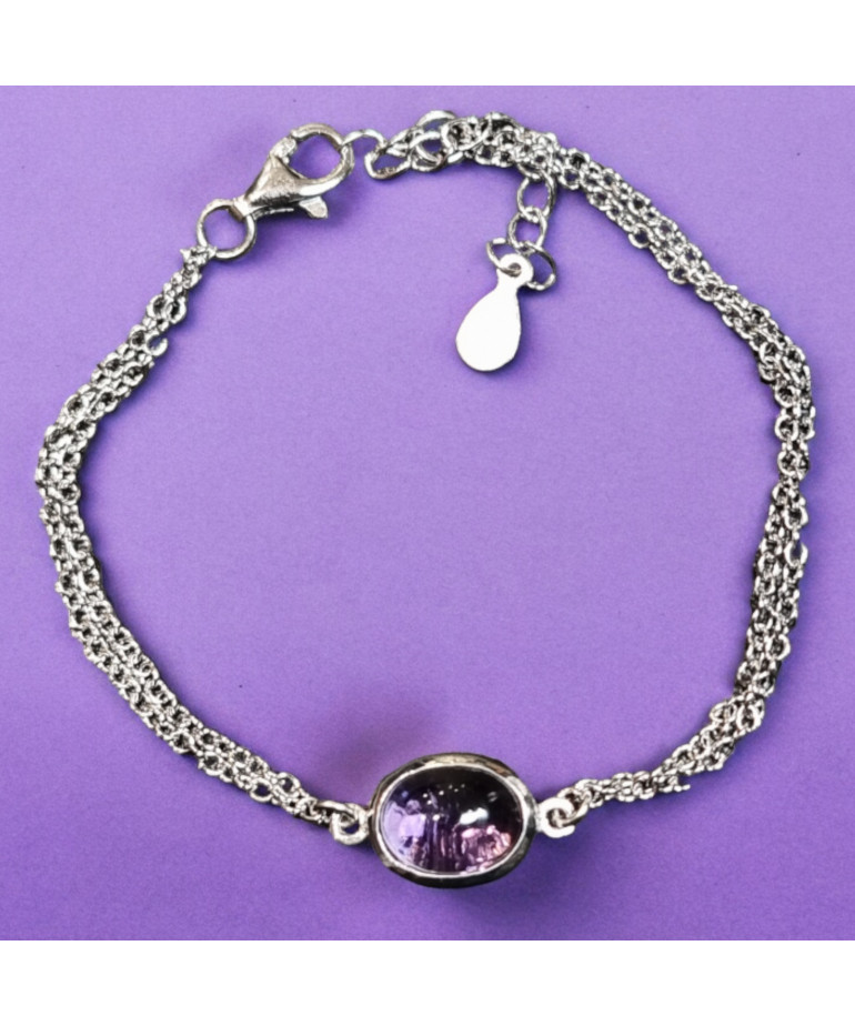 Bracelet Améthyste Argent 925