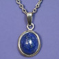 Pendentif Lapis-lazuli Argent 925 sur chaîne